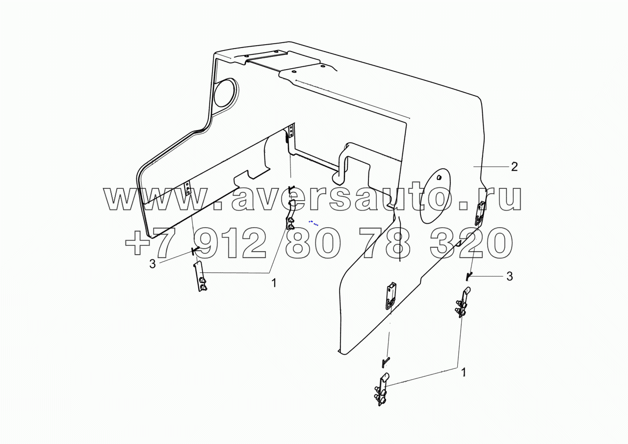  4308-5614200-81 Уст-ка шумоиз. экрана над дв-лем