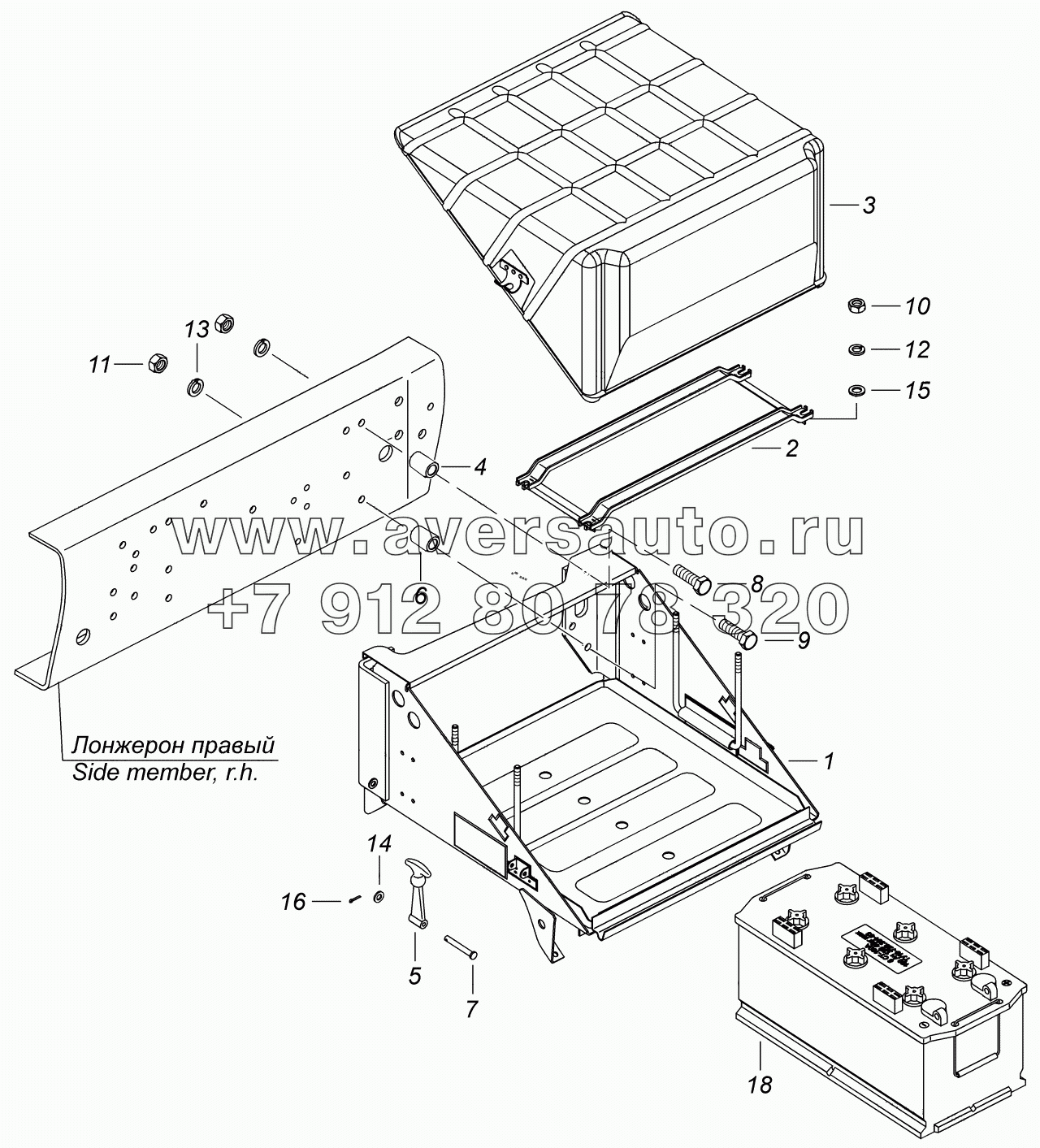  4308-3703001 Установка аккумуляторных батарей