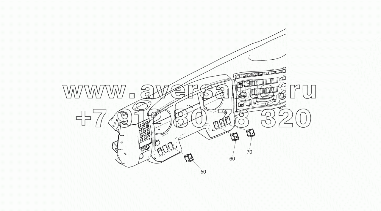  6520-4011033 Установка переключателей на панели приборной
