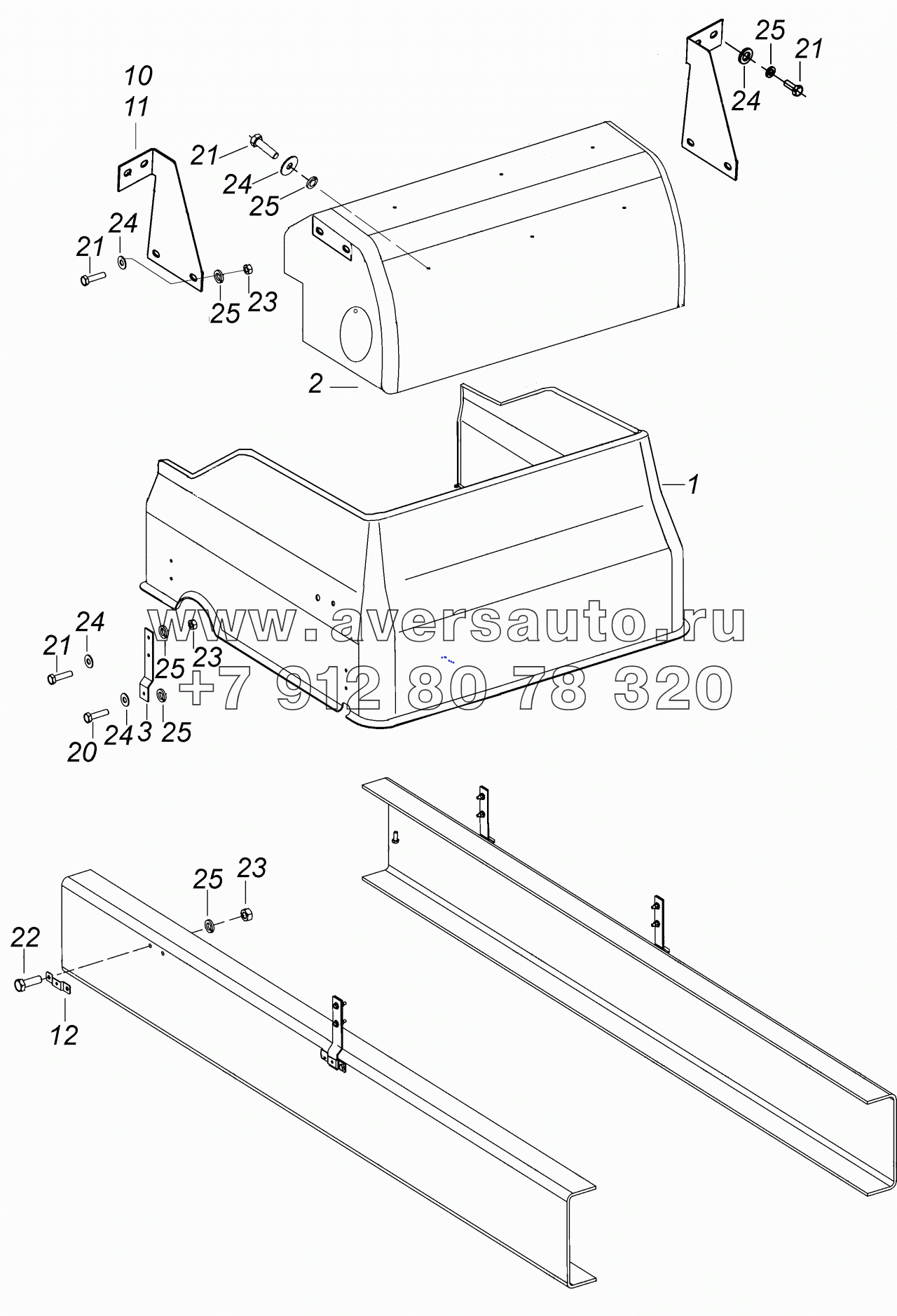  4308-5614200-50 Установка шумоизоляционных экранов двигателя