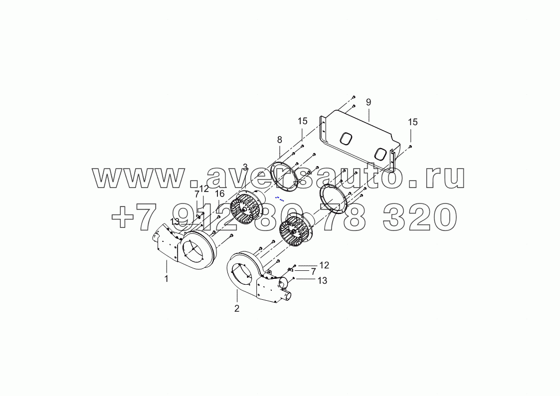  53205-8118100 Установка вентиляции