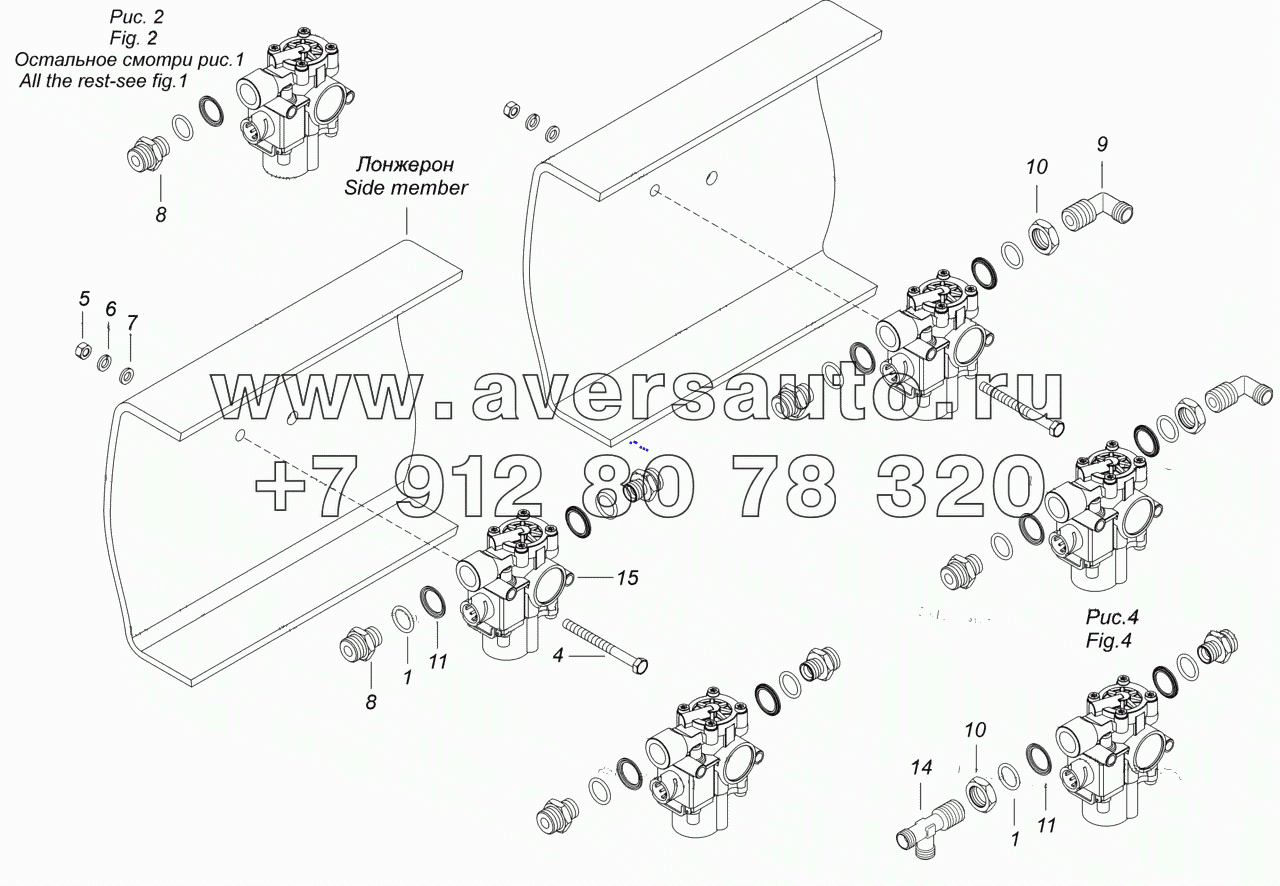  4308-3500042-35 Установка модуляторов АБС