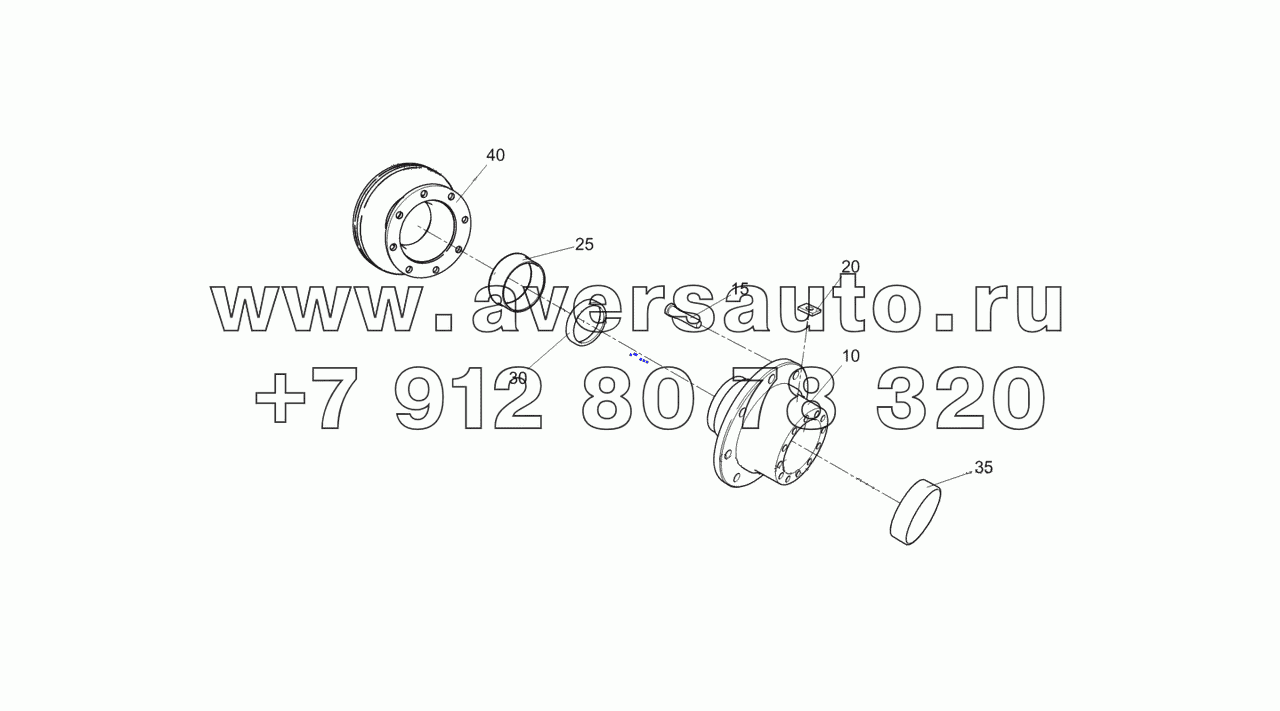  4308-3104010-44 Ступица заднего колеса с диском тормоза