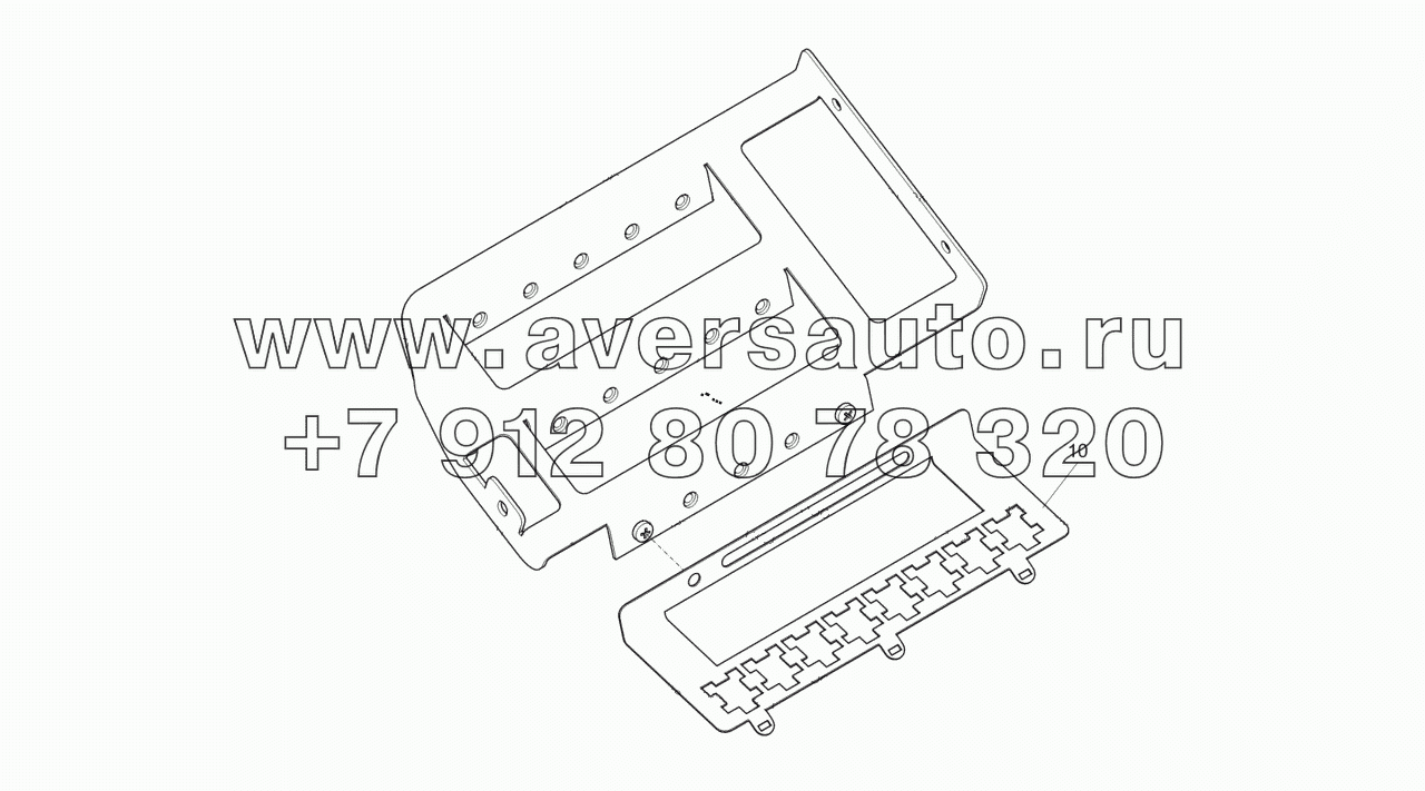  6520-4011101 Установка кронштейна разъёмов CAN