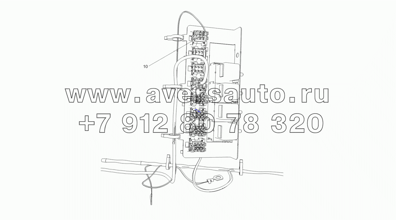  6520-4070101-24 Установка жгута шины данных в панели приборов