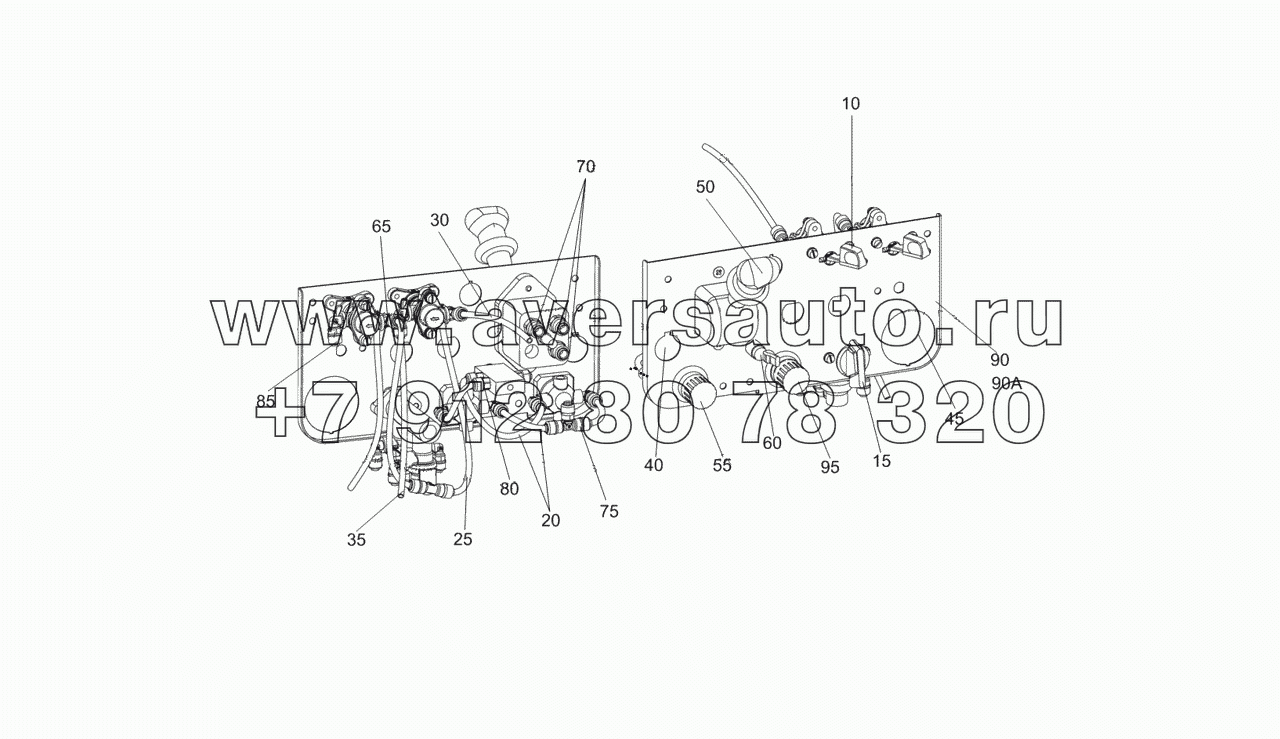  6560-5325300 Щиток нижний с приборами