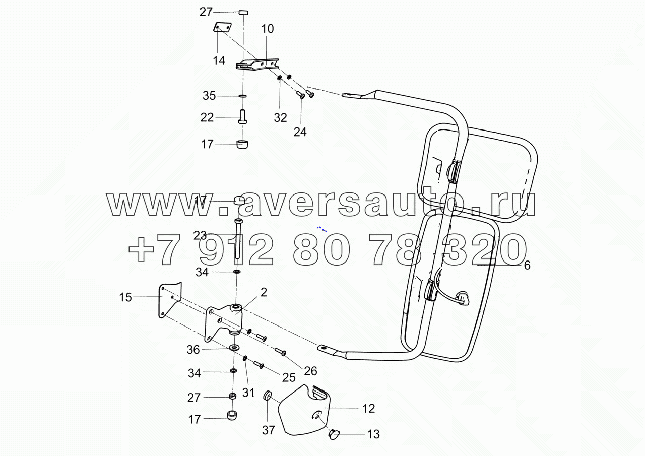  5460-8201002-01 Установка зеркал заднего вида