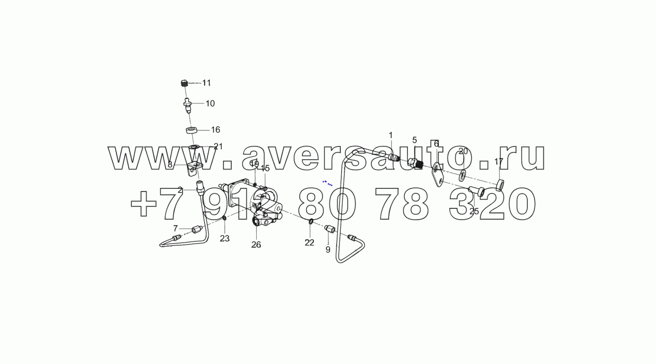  43255-1609509-41 Установка пневмогидравлического усилителя