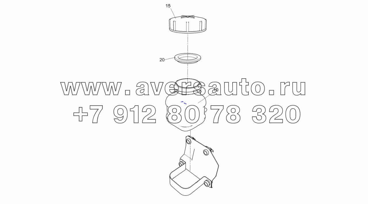  5320-1602560 Бачок главного цилиндра привода сцепления