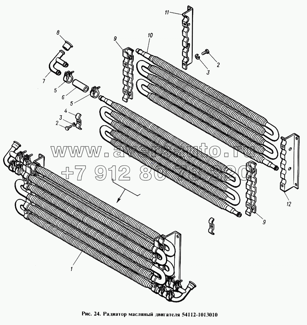 Радиатор масляный двигателя