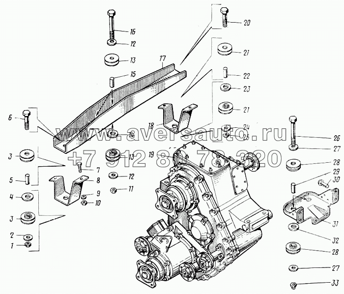 Коробка раздаточная с коробкой отбора мощности в сборе 4310-1800020