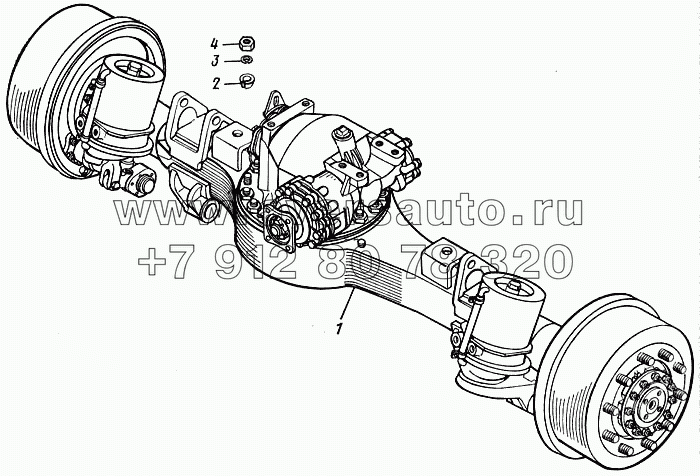 Мост задний в сборе 4310-2400010