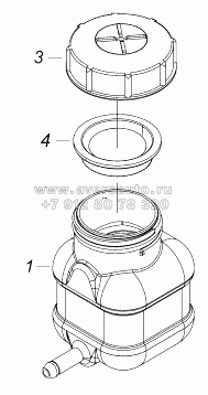 5320-1602560 Бачок главного цилиндра привода сцепления