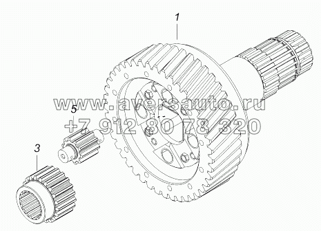 65111-1802155-10 Обойма дифференциала раздаточной коробки с сателлитами