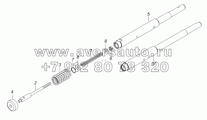 65111-1803022 Шток включения низшей передачи раздаточной коробки