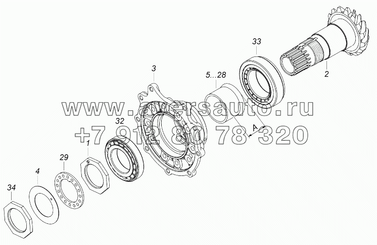 5320-2502012 Шестерня ведущая коническая