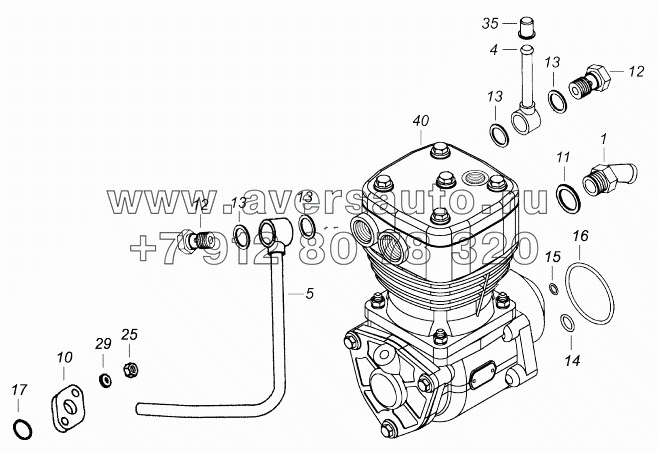 7406.3509003-13 Установка компрессора