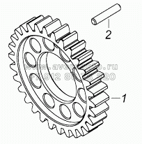 7406.1005031 Шестерня коленчатого вала