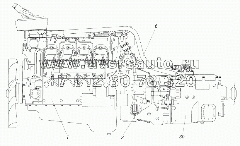 740.662-1000302 Агрегат силовой 740.662-300