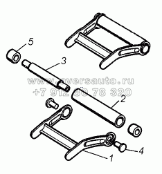 4310-4501410 Ролик нажимной троса лебедки с рамкой