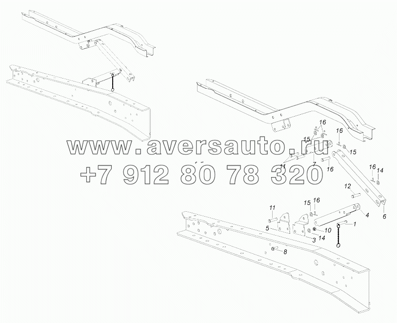 43114-5002051-10 Установка ограничителя подъема кабины