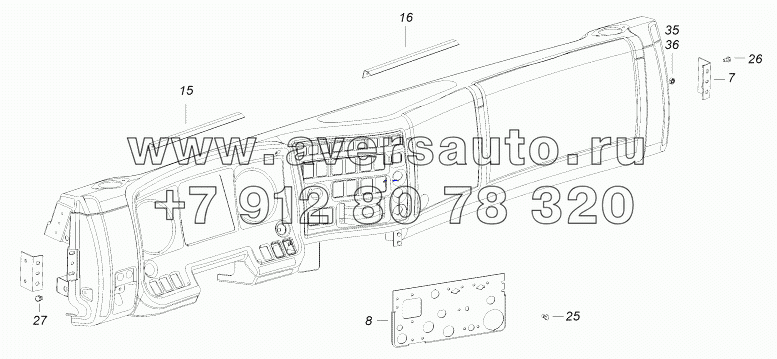 6560-5300023-10 Установка панели приборов