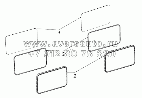 65115-5603005 Установка стекол окна задка