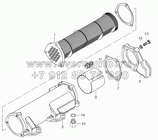 740.90-1013200 Теплообменник маслянный