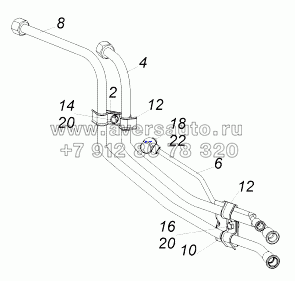 65115-1104004-70 Установка топливопроводов