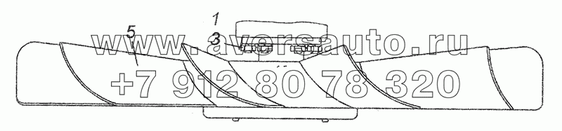 7406.1308010-01 Установка вентилятора с муфтой привода