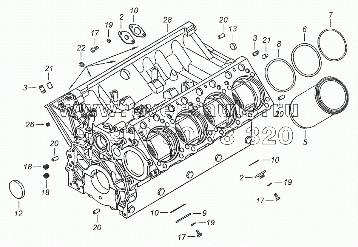 740.13-1002010 Блок цилиндров