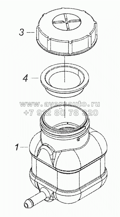 5320-1602560 Бачок главного цилиндра привода сцепления
