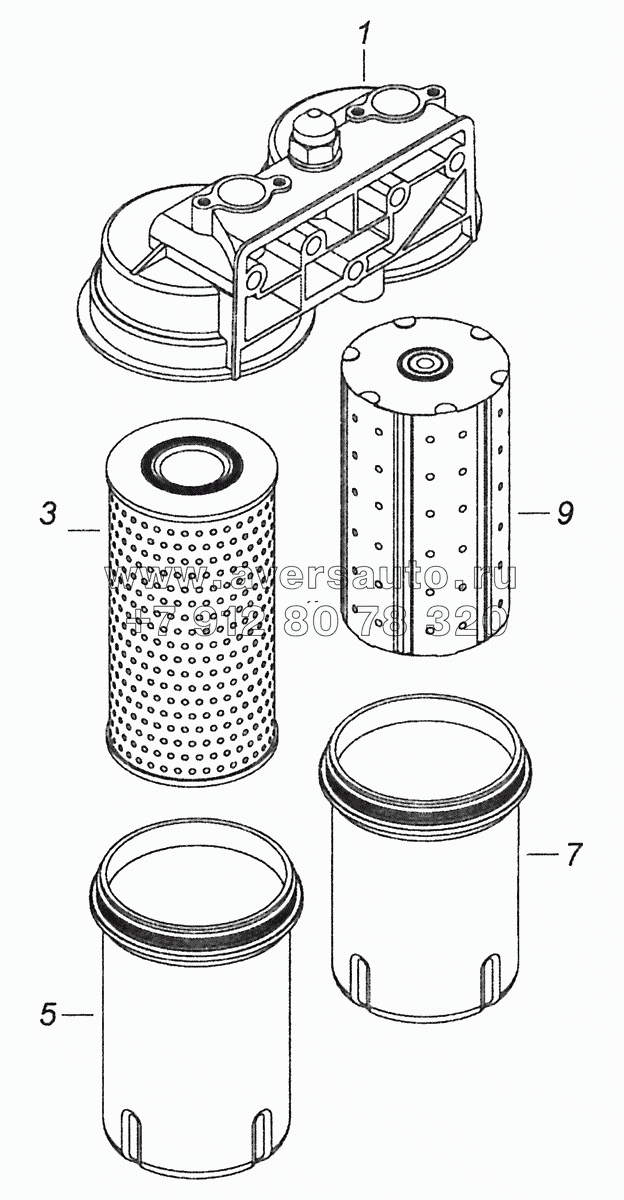 7406.1012010 Фильтр очистки масла