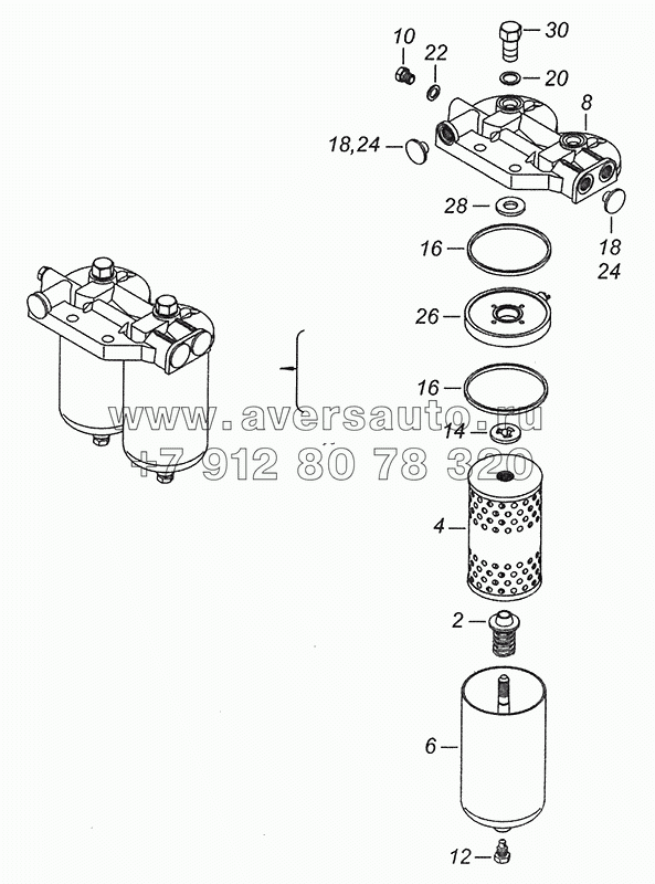 740.51-1117010 Фильтр тонкой очистки топлива