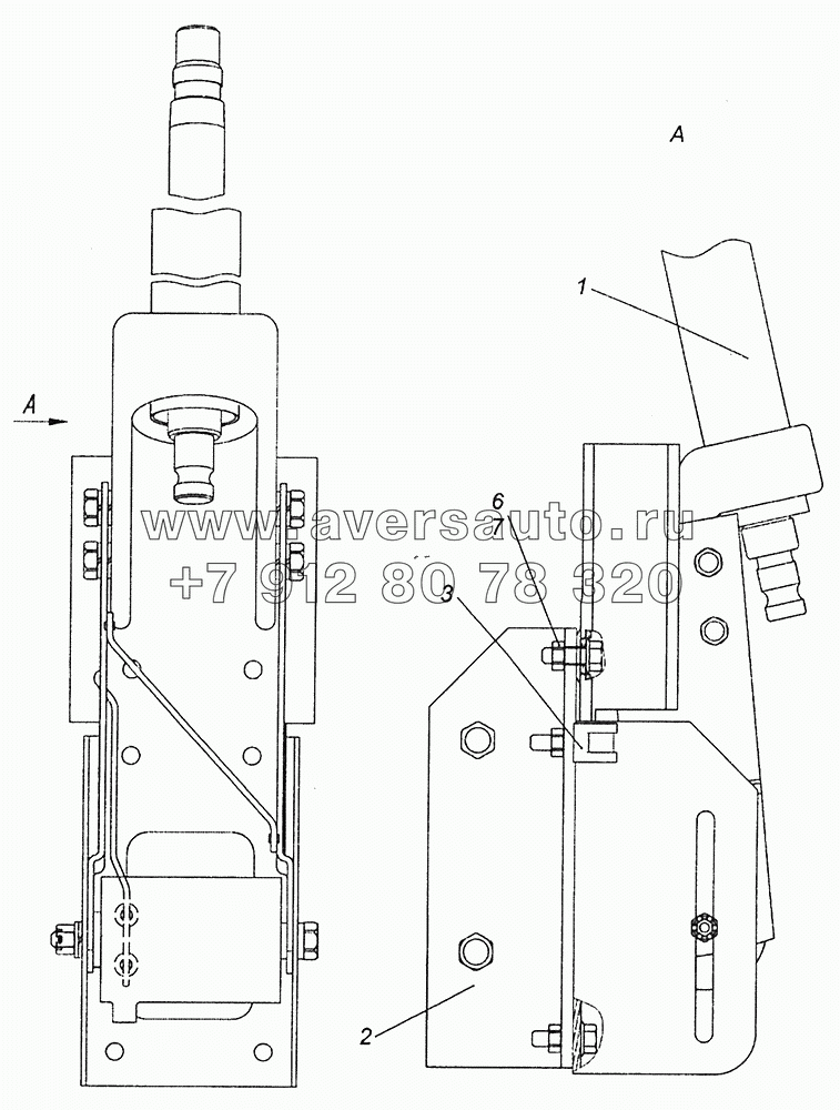 6520-3444075-19 Колонка рулевого управления с кронштейном