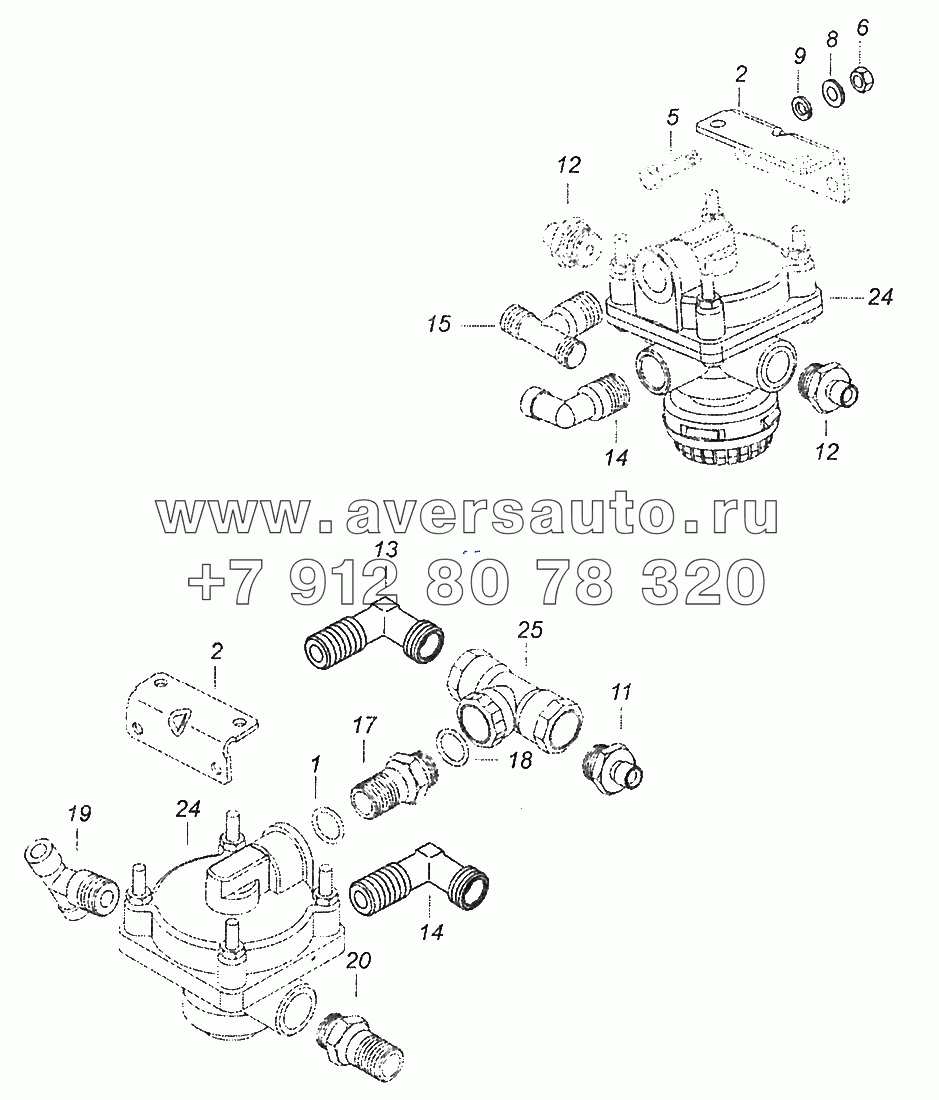 43253-3500018-04 Установка ускорительных клапанов