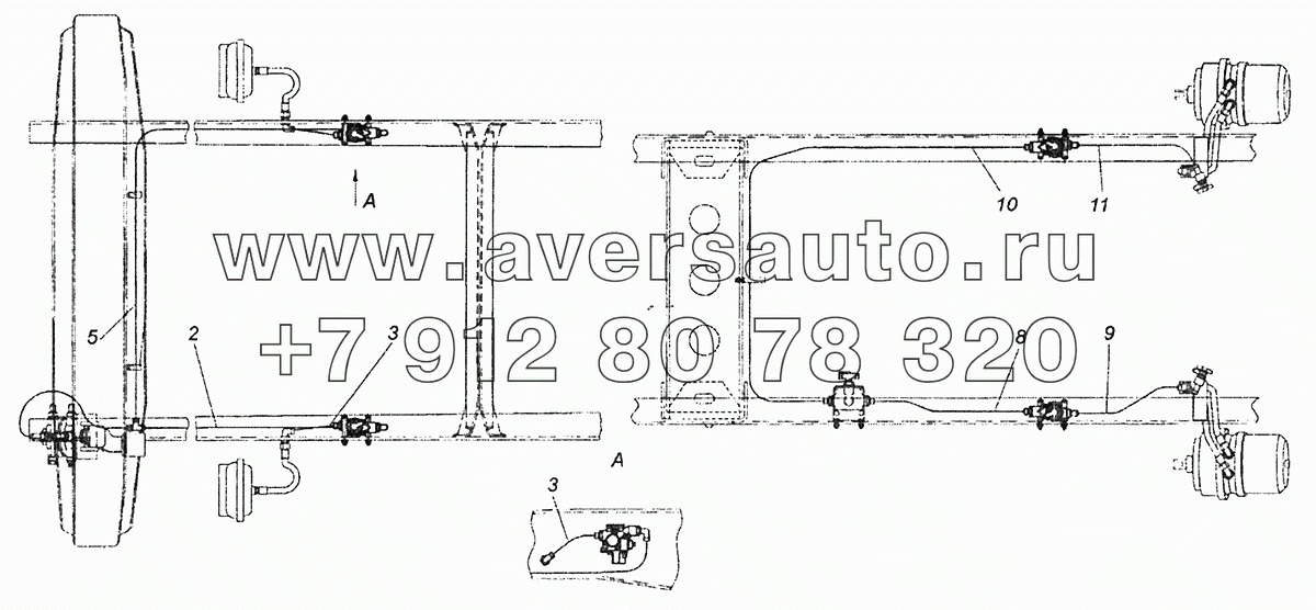 43253-3506042-41 Установка пневмоуправления системой АБС