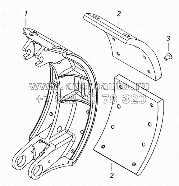 53229-3501090-51 Колодка тормоза с накладками