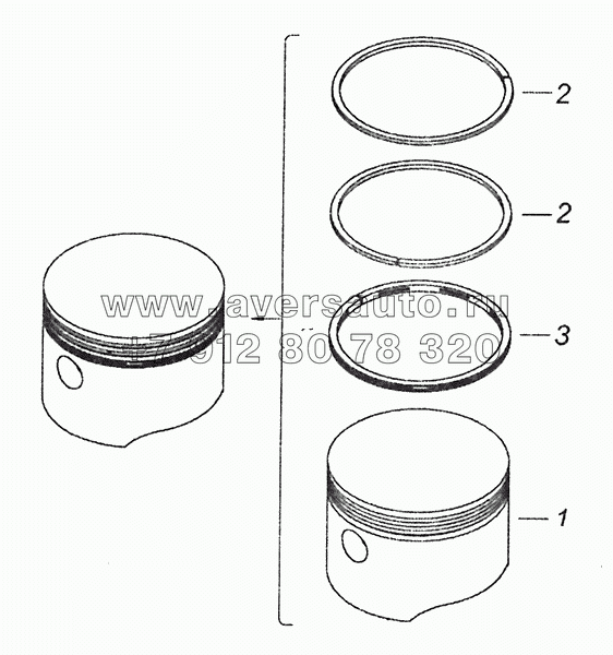 53205-3509154 Поршень в сборе