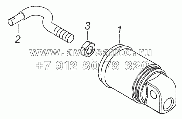 53215-3570105-54 Пневмоцилиндр вспомогательного тормоза