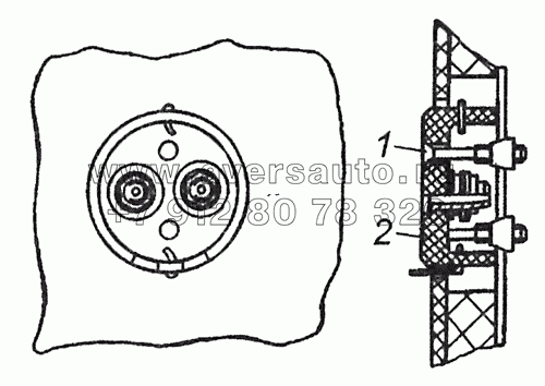 53205-3723005 Установка розетки переносной лампы
