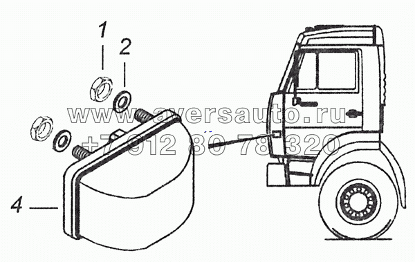 53215-3726001 Установка бокового повторителя указателя поворота