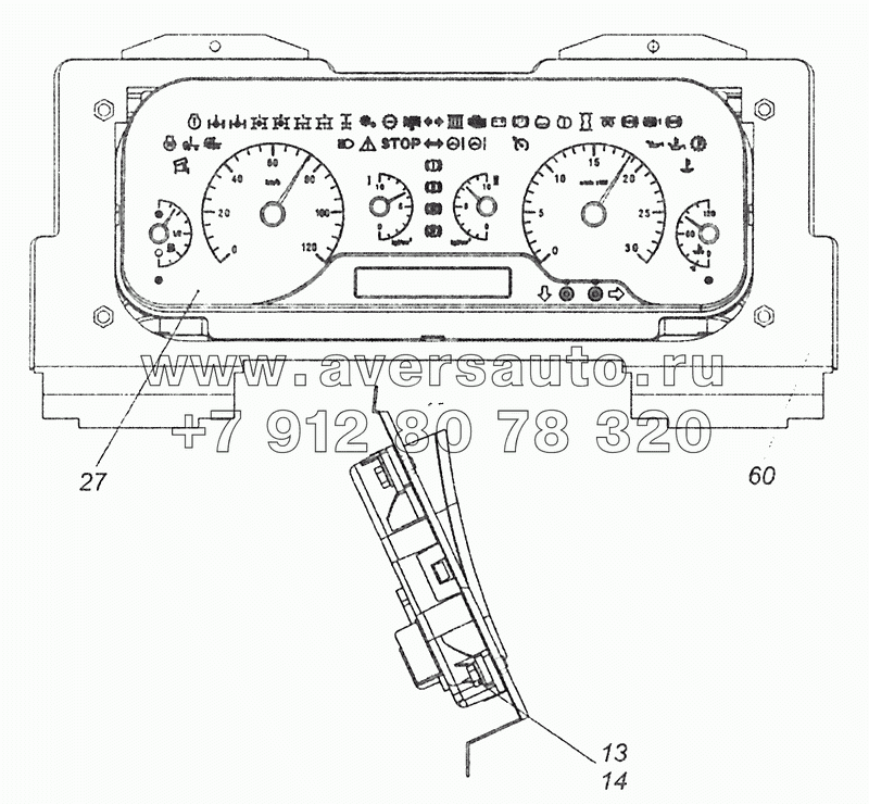 5308-3805010 Щиток приборов «Рестайлинг»