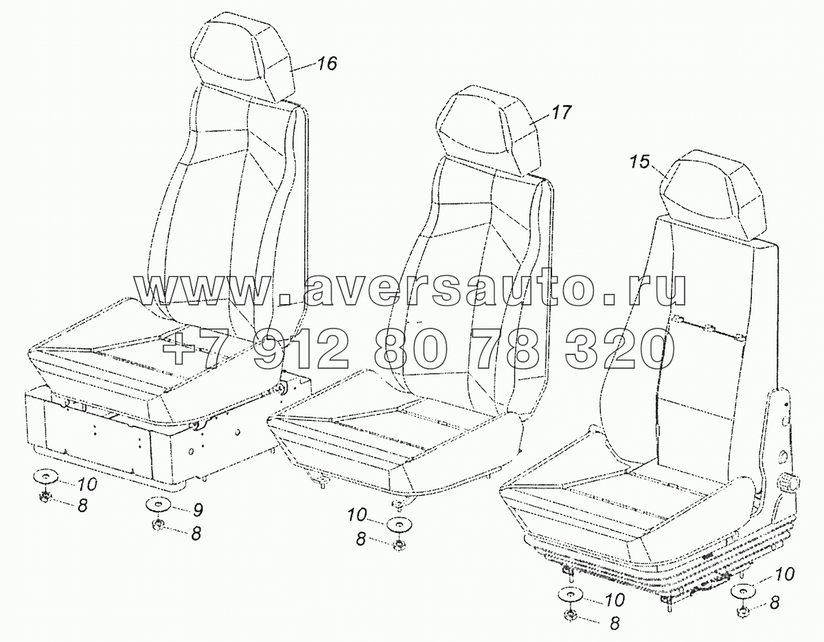 5460-5000120 Установка сидений