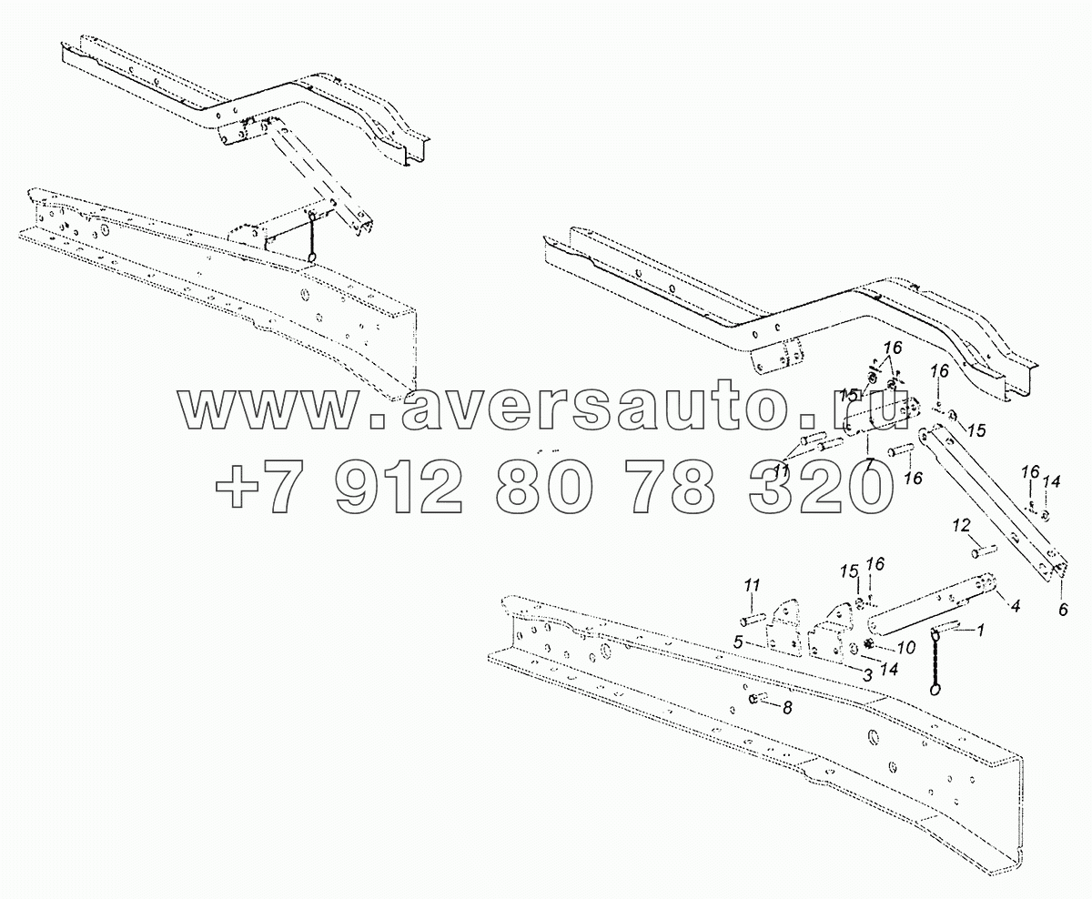 43114-5002051-10 Установка ограничителя подъема кабины