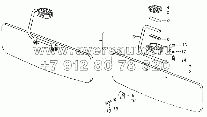 53205-8204011-01 Козьюек поотивосолнечный левый