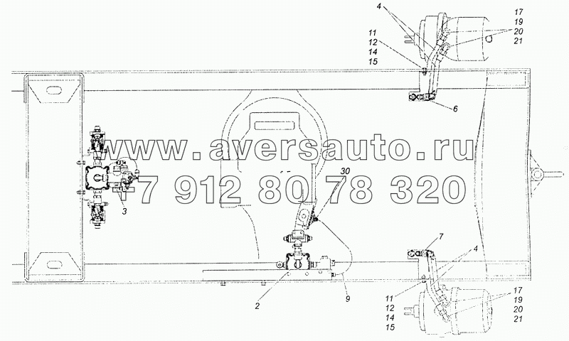 43255-3506002-03 Управление тормозами заднего моста