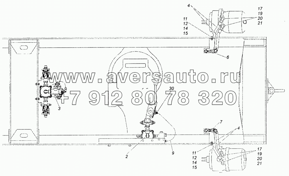 43255-3506002-13 Управление тормозами заднего моста