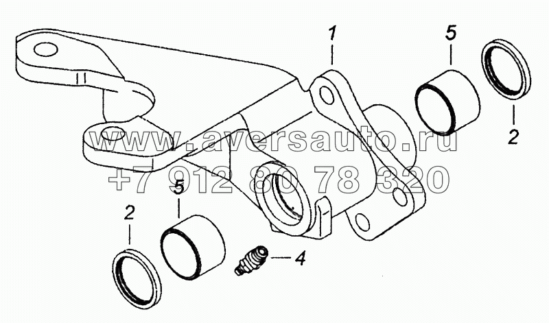 5511-3502121-10 Кронштейн тормозной камеры и разжимного кулака