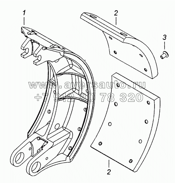 53229-3501090-50 Колодка тормоза с накладками